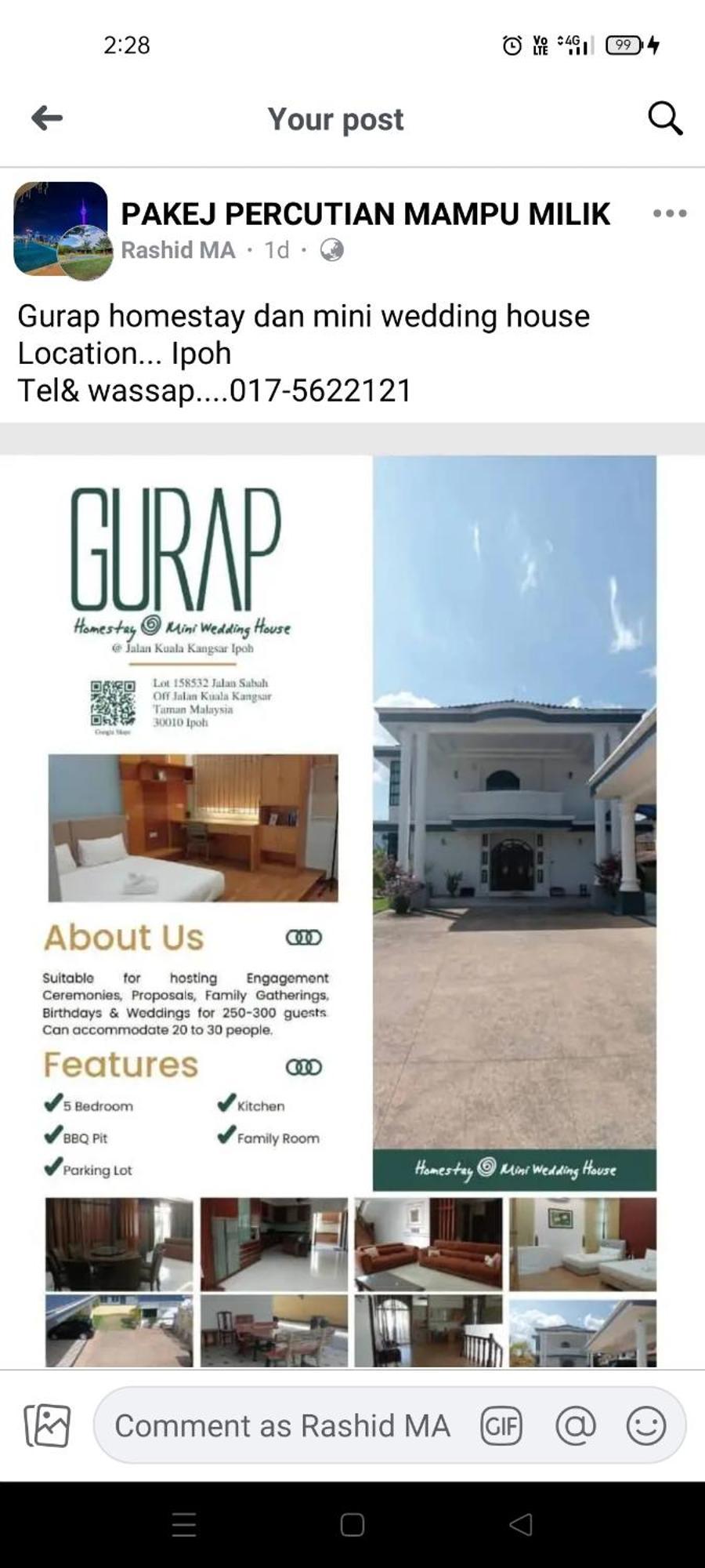 Gurap And Mini Wedding House